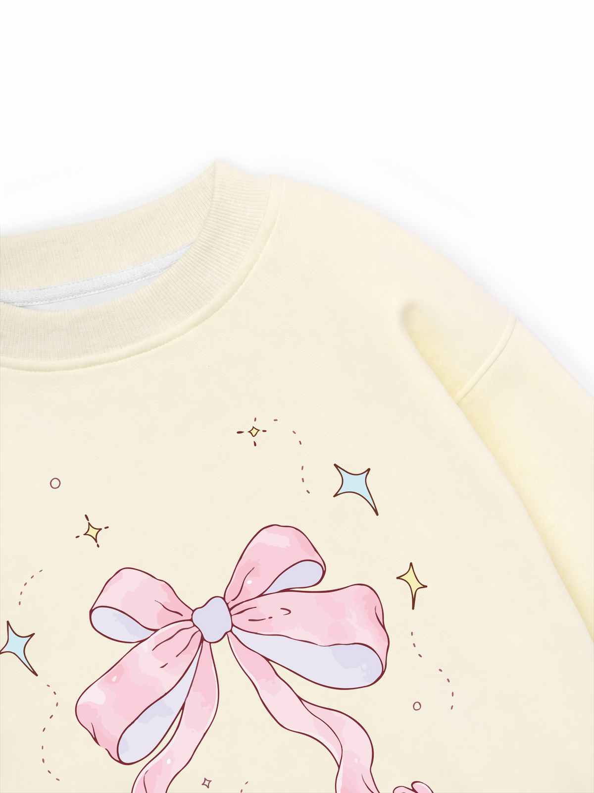 Áo Sweater Nỉ Hai Da Cute Girl Pink Bow Bunny