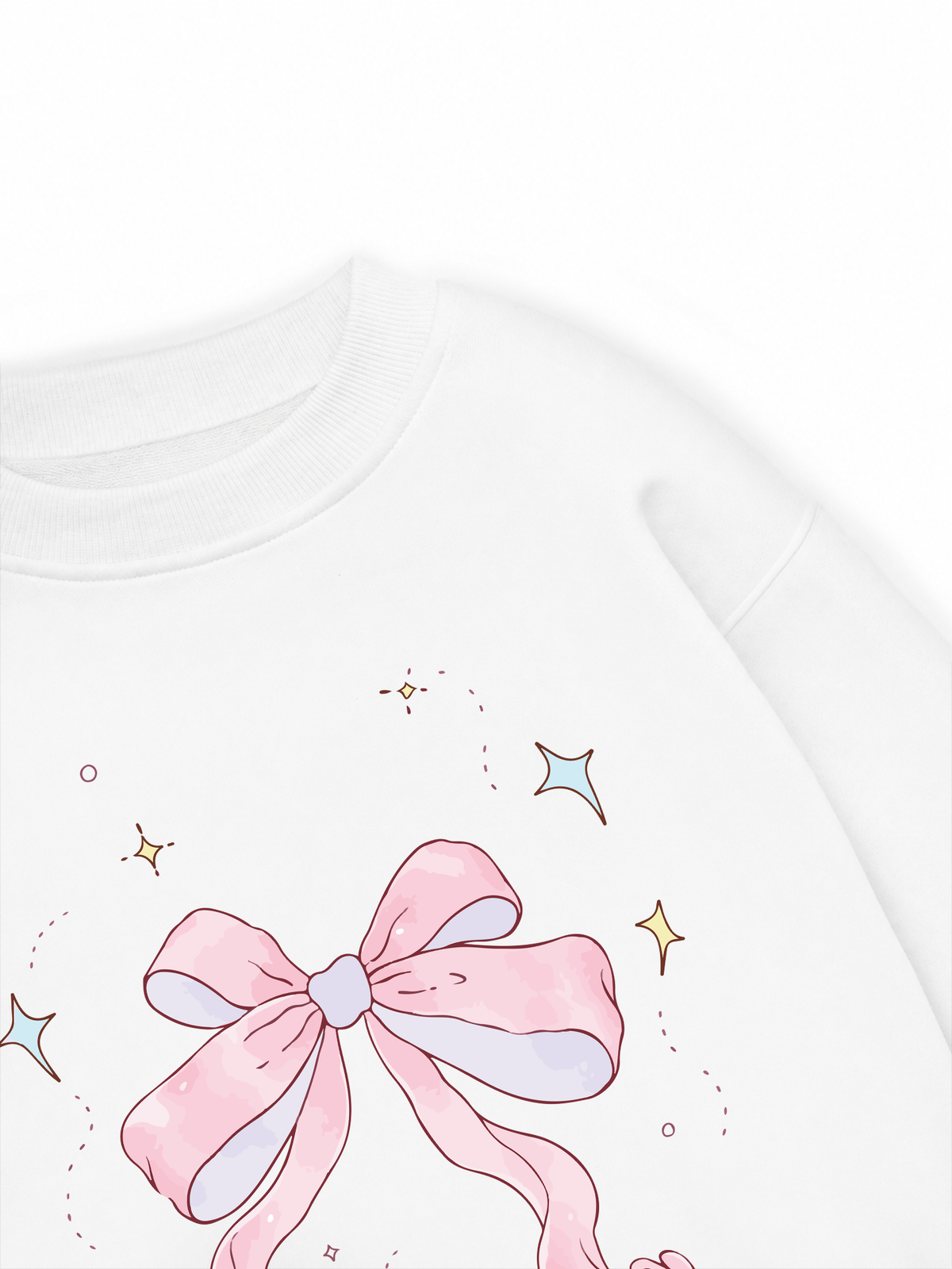 Áo Sweater Nỉ Hai Da Cute Girl Pink Bow Bunny