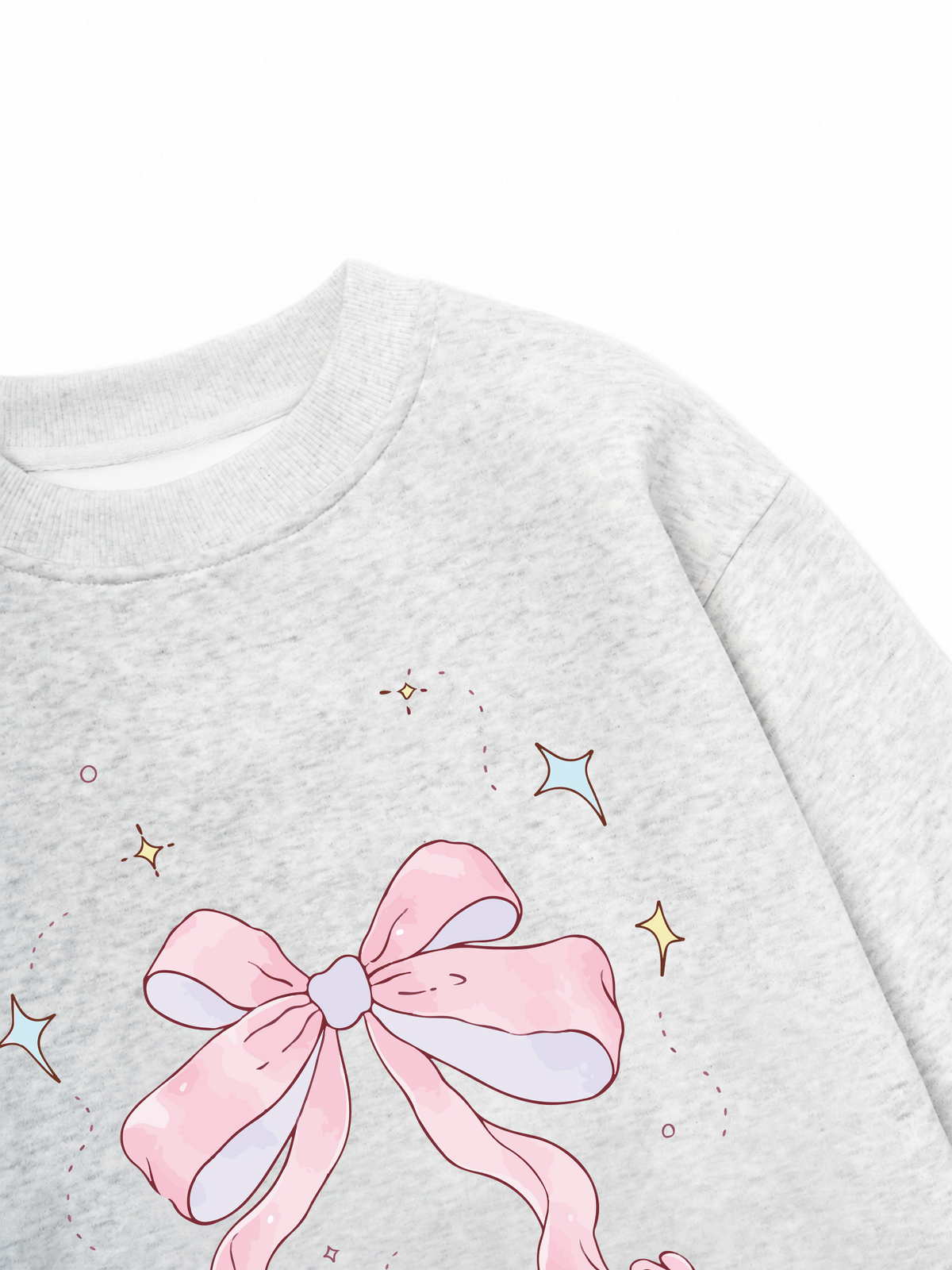 Áo Sweater Nỉ Hai Da Cute Girl Pink Bow Bunny