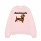 Áo Sweater Nỉ Hai Da Retro Leopard Dashund