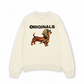 Áo Sweater Nỉ Hai Da Retro Leopard Dashund