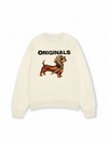 Áo Sweater Nỉ Hai Da Retro Leopard Dashund