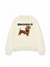 Áo Sweater Nỉ Hai Da Retro Leopard Dashund