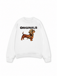 Áo Sweater Nỉ Hai Da Retro Leopard Dashund