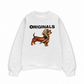 Áo Sweater Nỉ Hai Da Retro Leopard Dashund