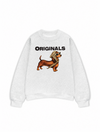 Áo Sweater Nỉ Hai Da Retro Leopard Dashund