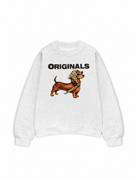 Áo Sweater Nỉ Hai Da Retro Leopard Dashund