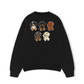 Áo Sweater Nỉ Hai Da Retro Leopard Dashund