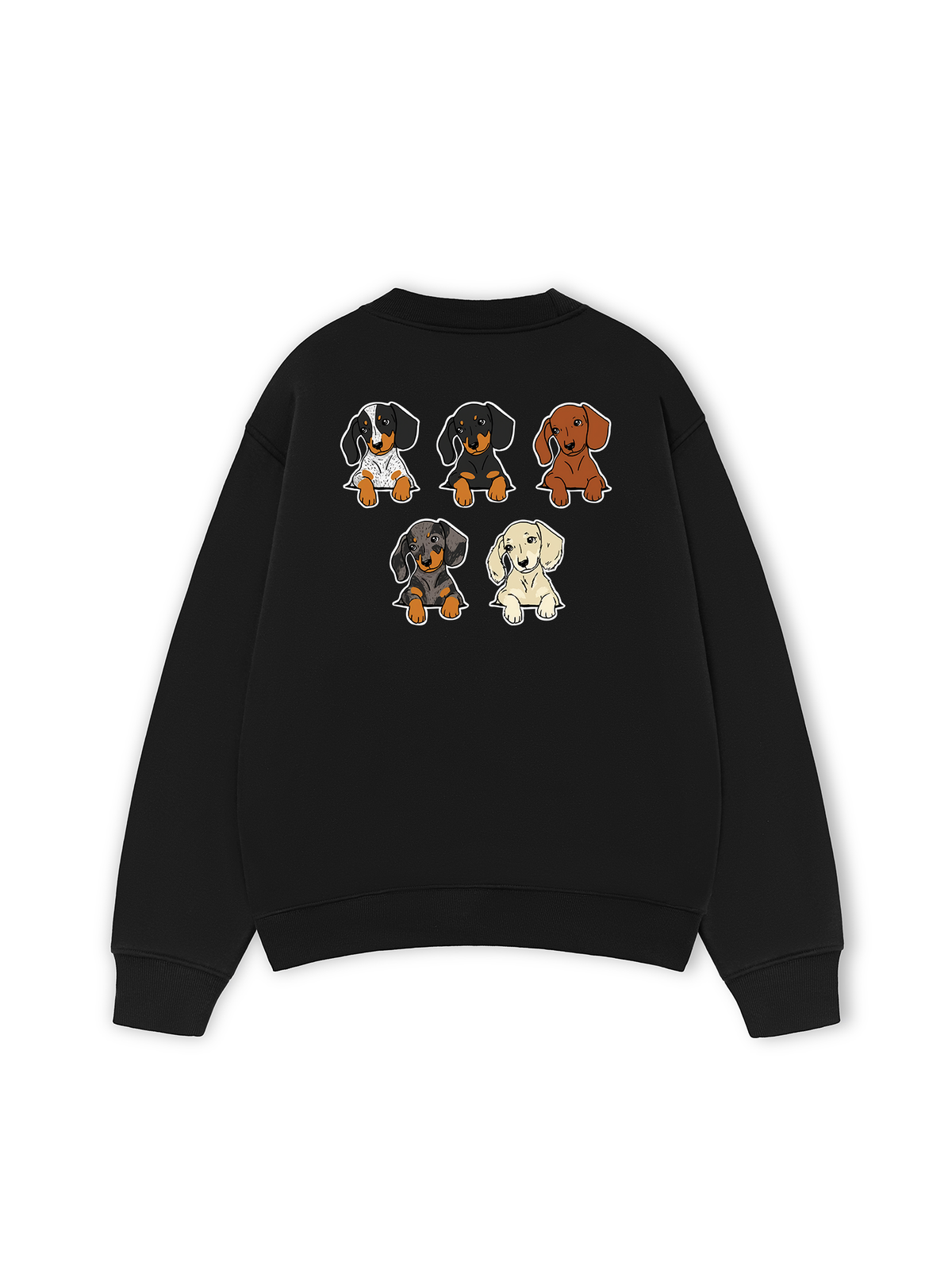 Áo Sweater Nỉ Hai Da Retro Leopard Dashund
