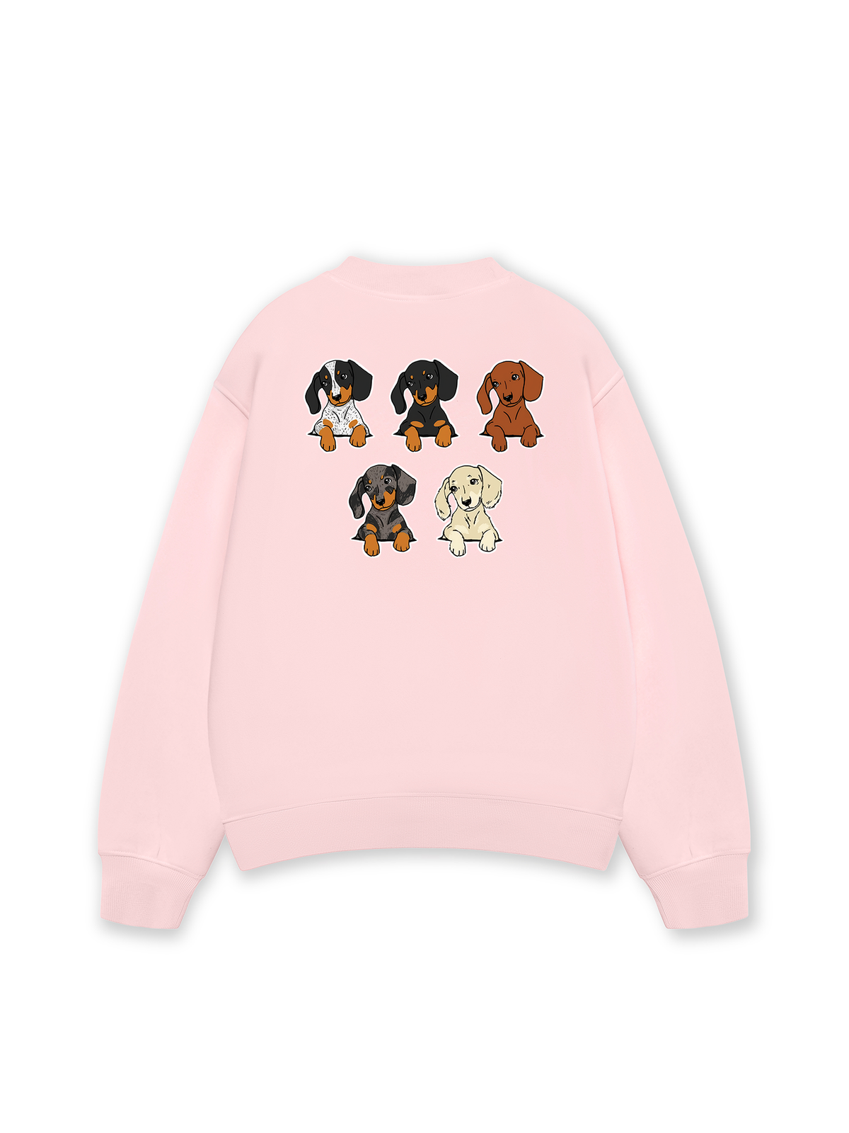 Áo Sweater Nỉ Hai Da Retro Leopard Dashund