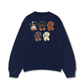 Áo Sweater Nỉ Hai Da Retro Leopard Dashund