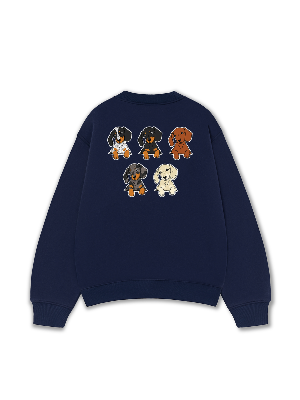 Áo Sweater Nỉ Hai Da Retro Leopard Dashund