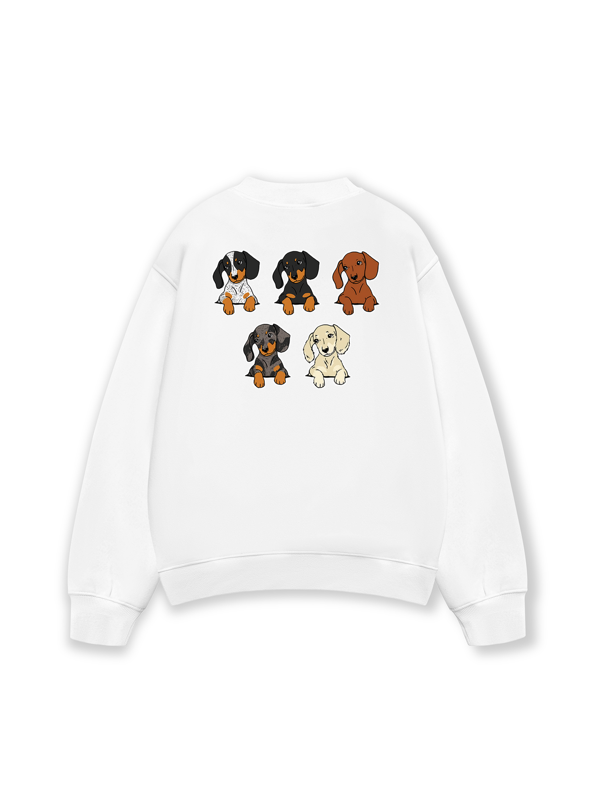 Áo Sweater Nỉ Hai Da Retro Leopard Dashund