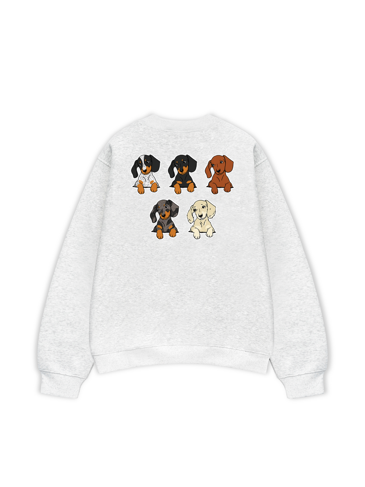 Áo Sweater Nỉ Hai Da Retro Leopard Dashund