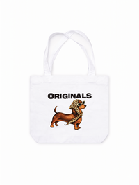 Túi Tote Retro Leopard Dashund
