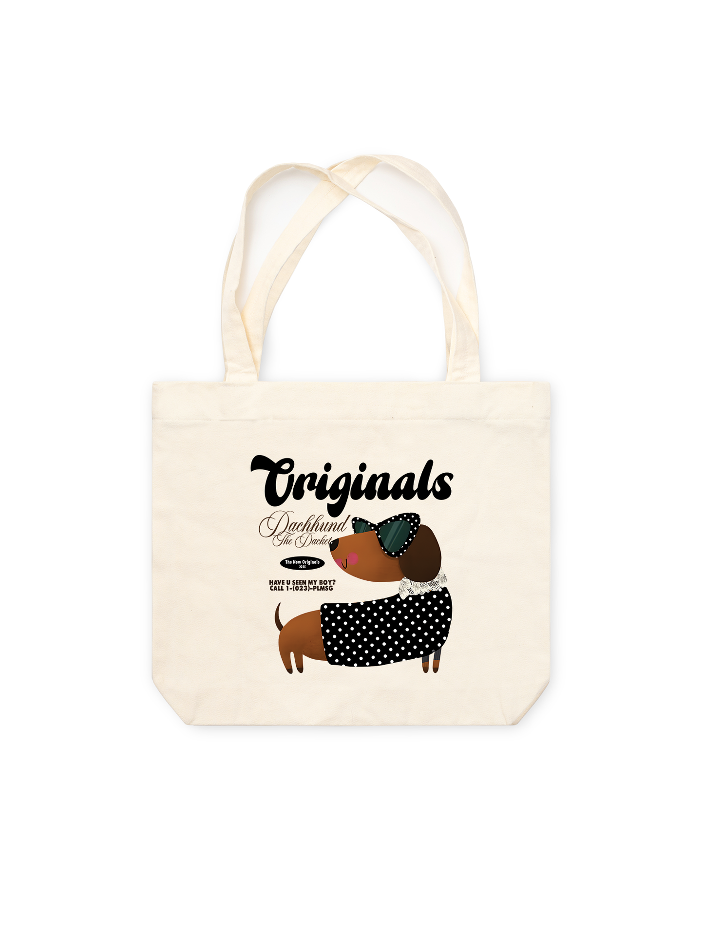 Túi Tote Animal l Mood Dots Dachhund