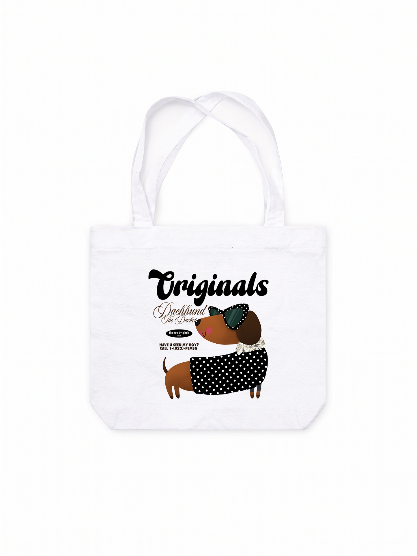 Túi Tote Animal l Mood Dots Dachhund