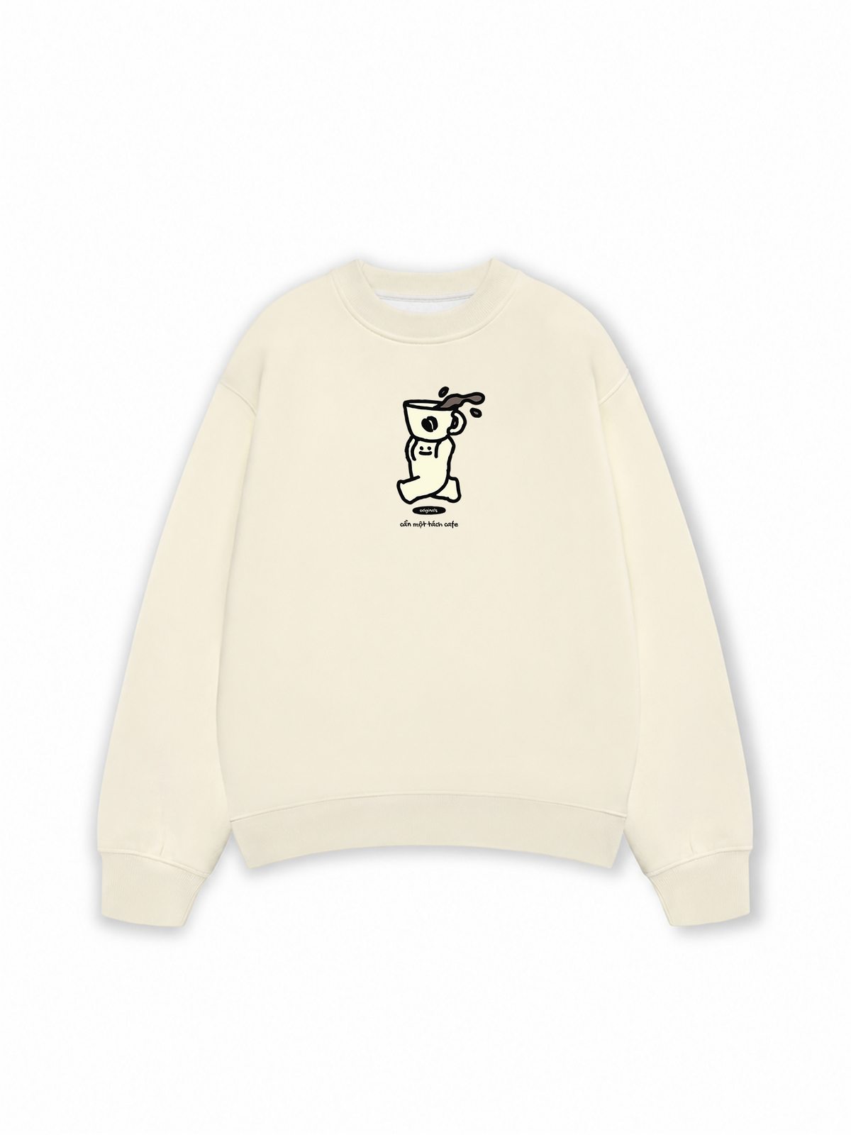 Áo Sweater Nỉ Hai Da Cần Một Tách Cafe