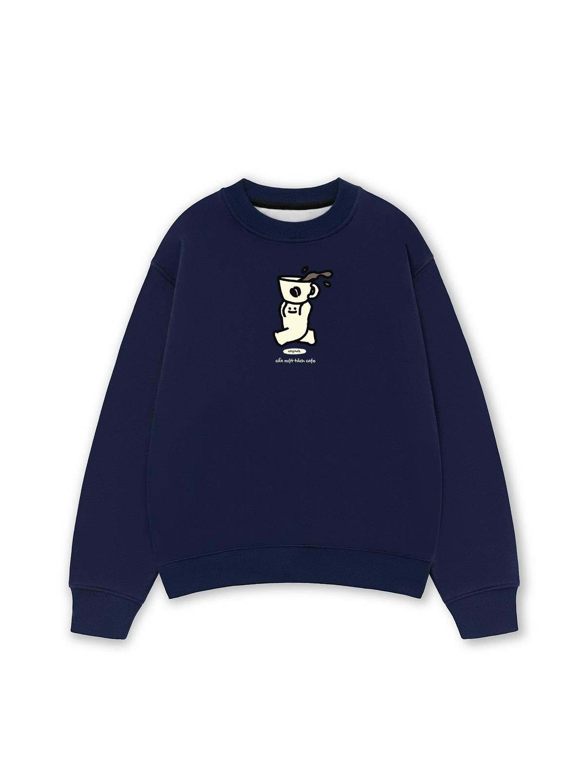 Áo Sweater Nỉ Hai Da Cần Một Tách Cafe