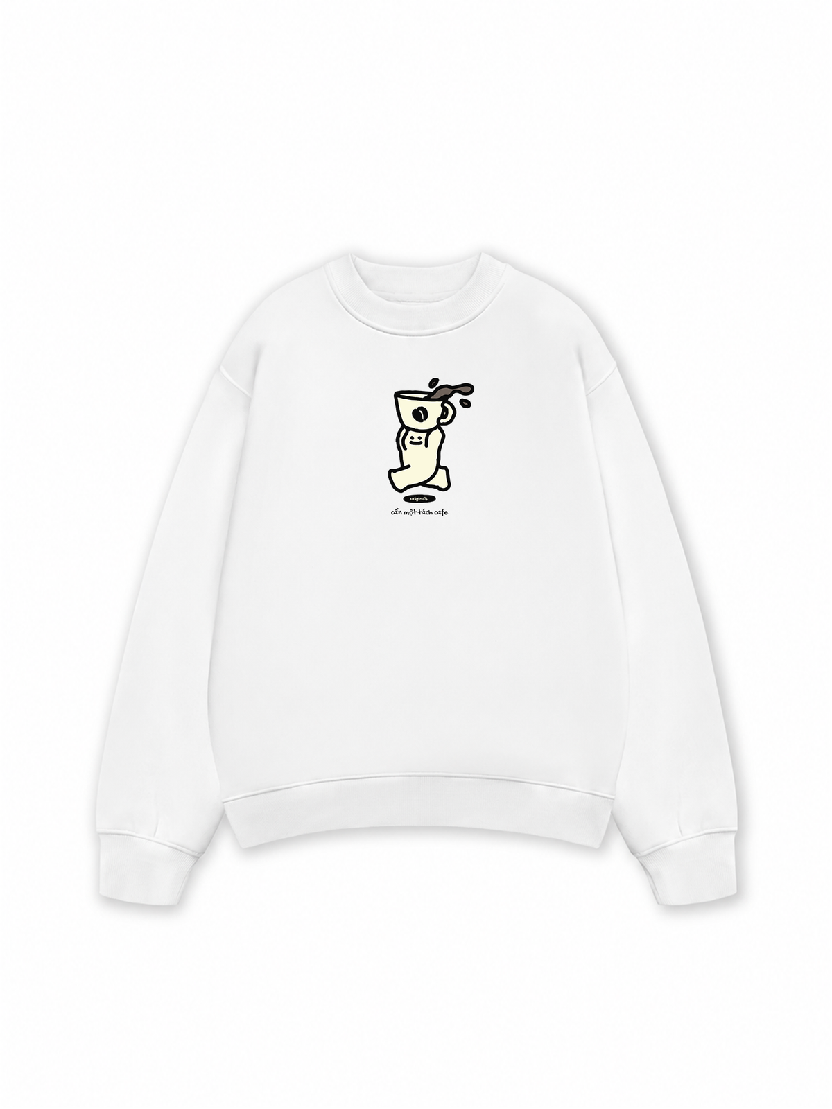 Áo Sweater Nỉ Hai Da Cần Một Tách Cafe