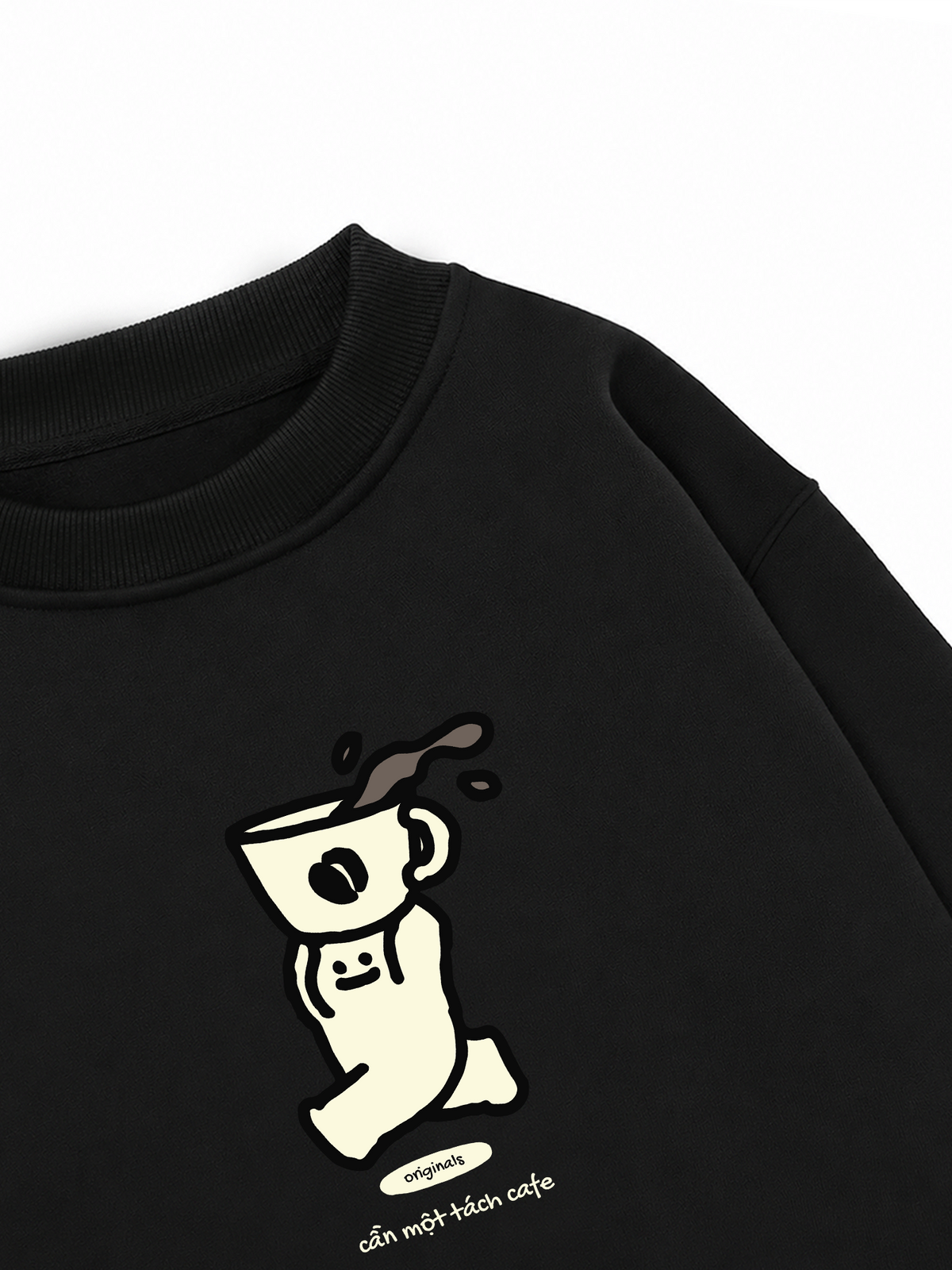 Áo Sweater Nỉ Hai Da Cần Một Tách Cafe