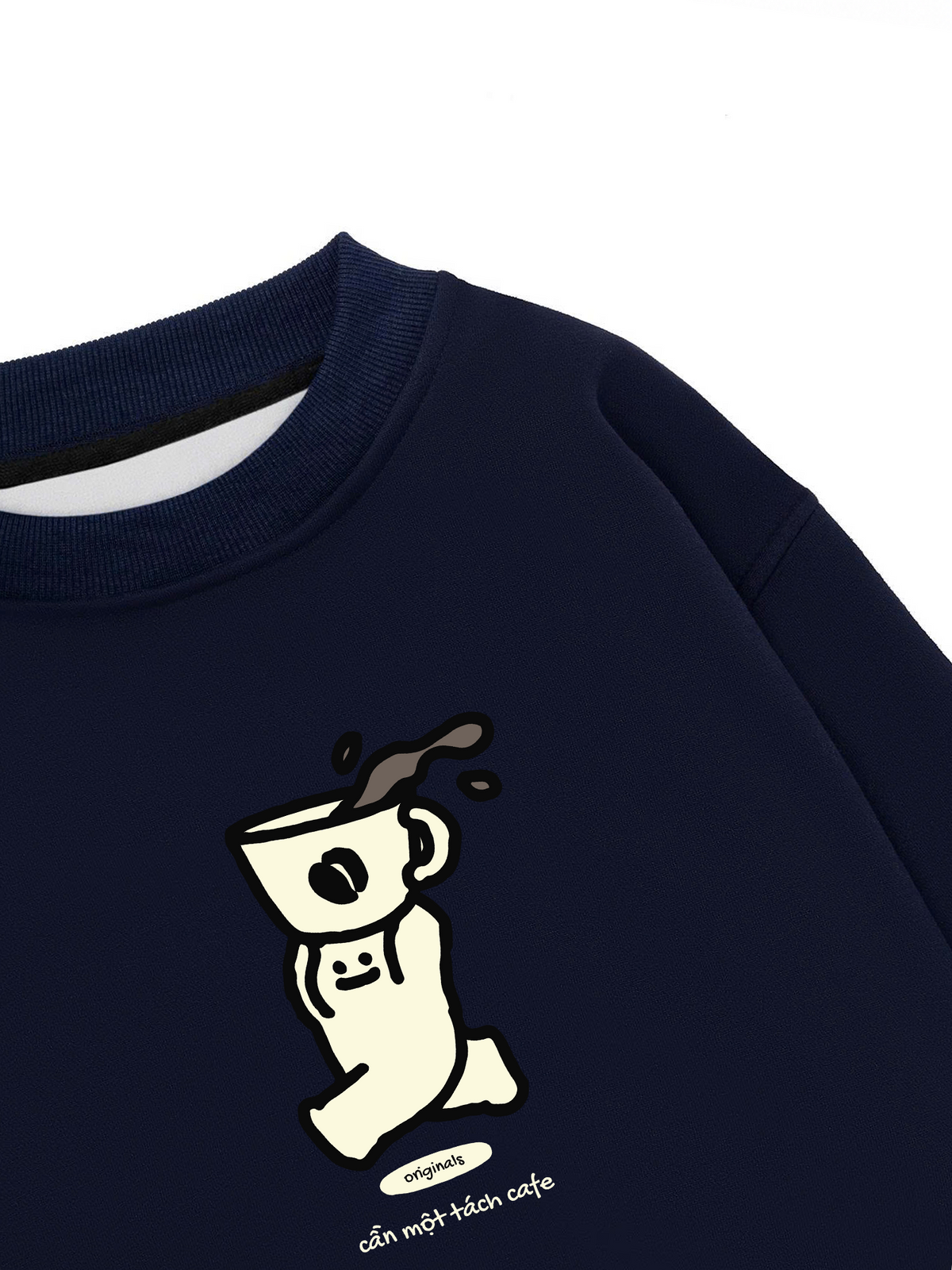 Áo Sweater Nỉ Hai Da Cần Một Tách Cafe