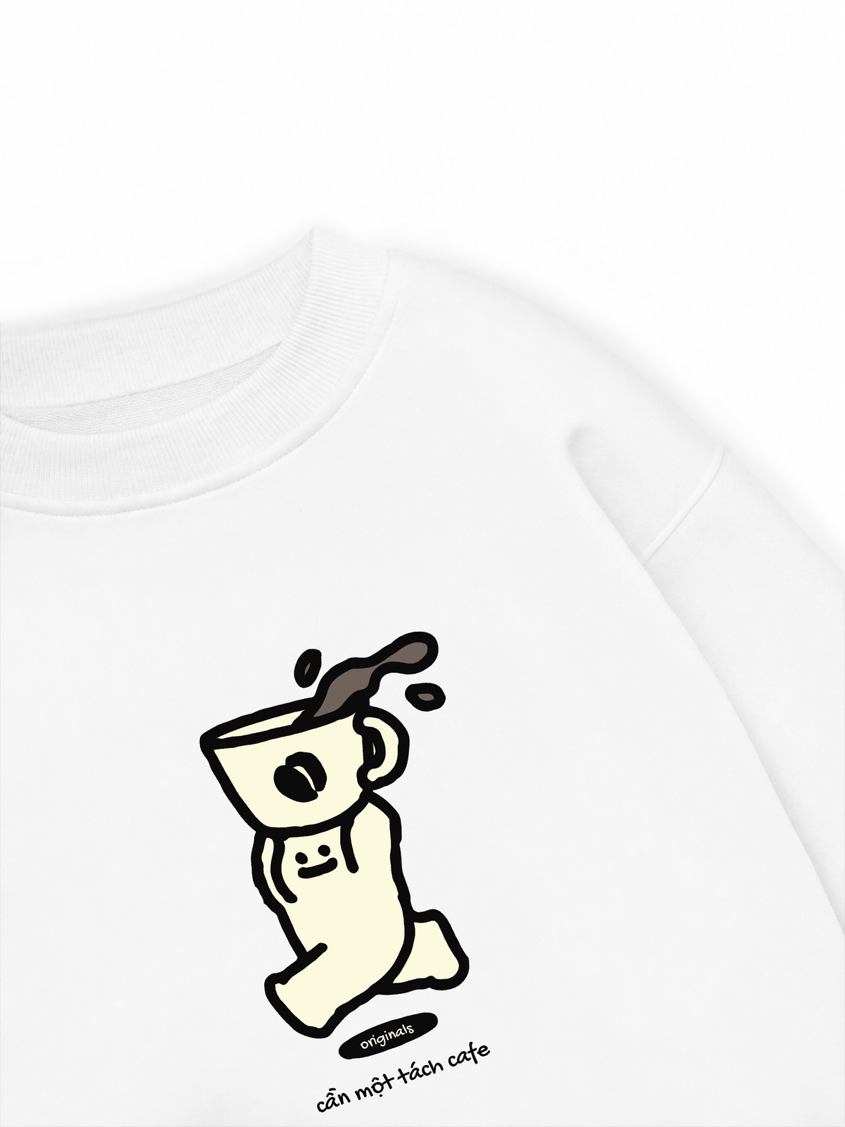 Áo Sweater Nỉ Hai Da Cần Một Tách Cafe