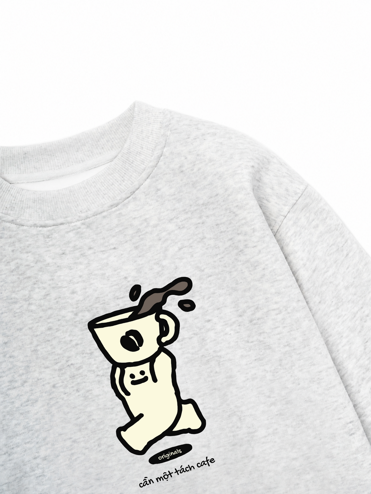 Áo Sweater Nỉ Hai Da Cần Một Tách Cafe