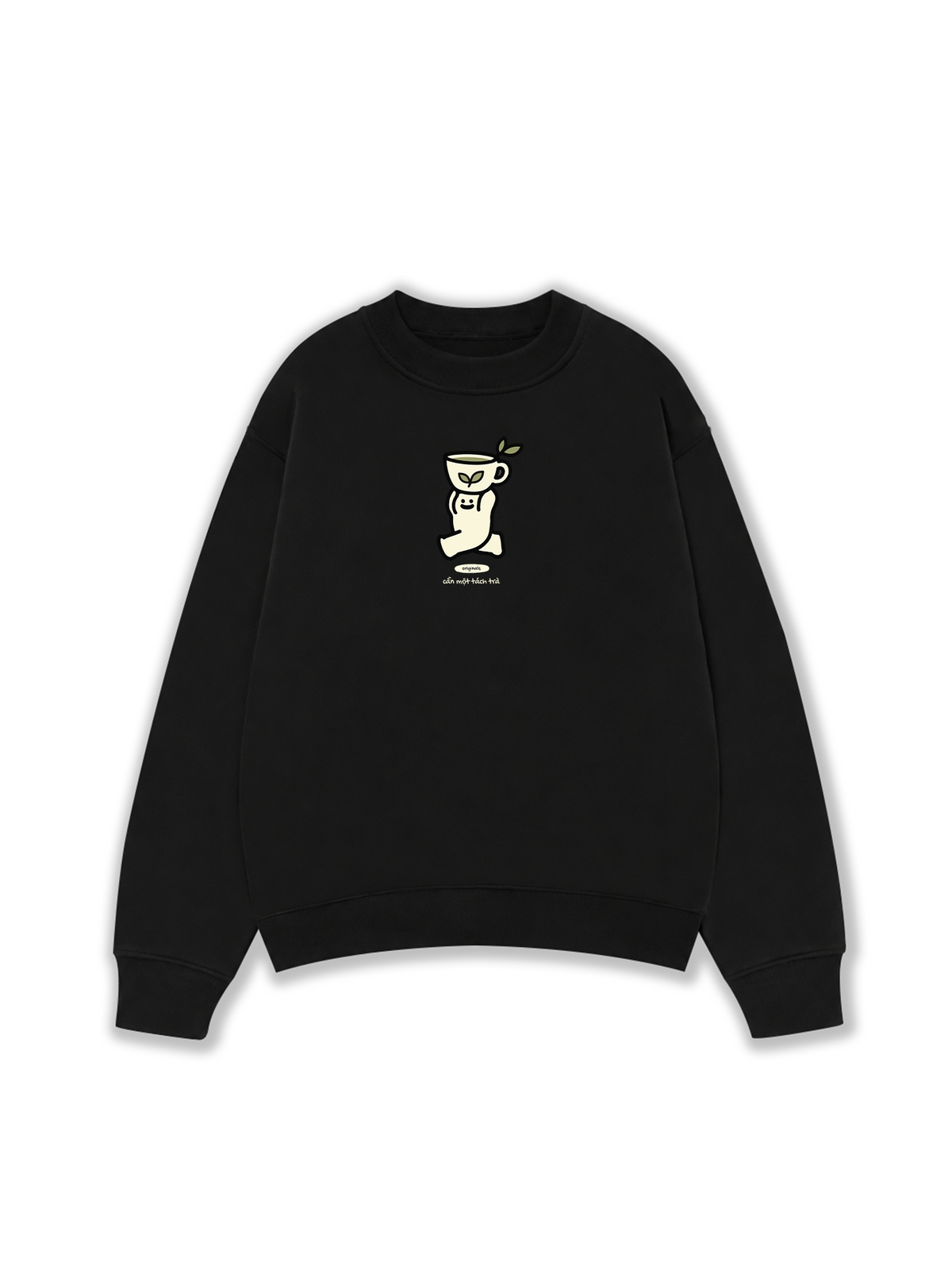 Áo Sweater Nỉ Hai Da Cần Một Tách Trà
