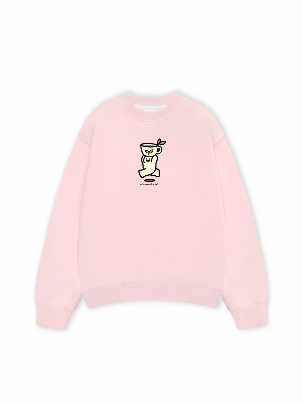 Áo Sweater Nỉ Hai Da Cần Một Tách Trà