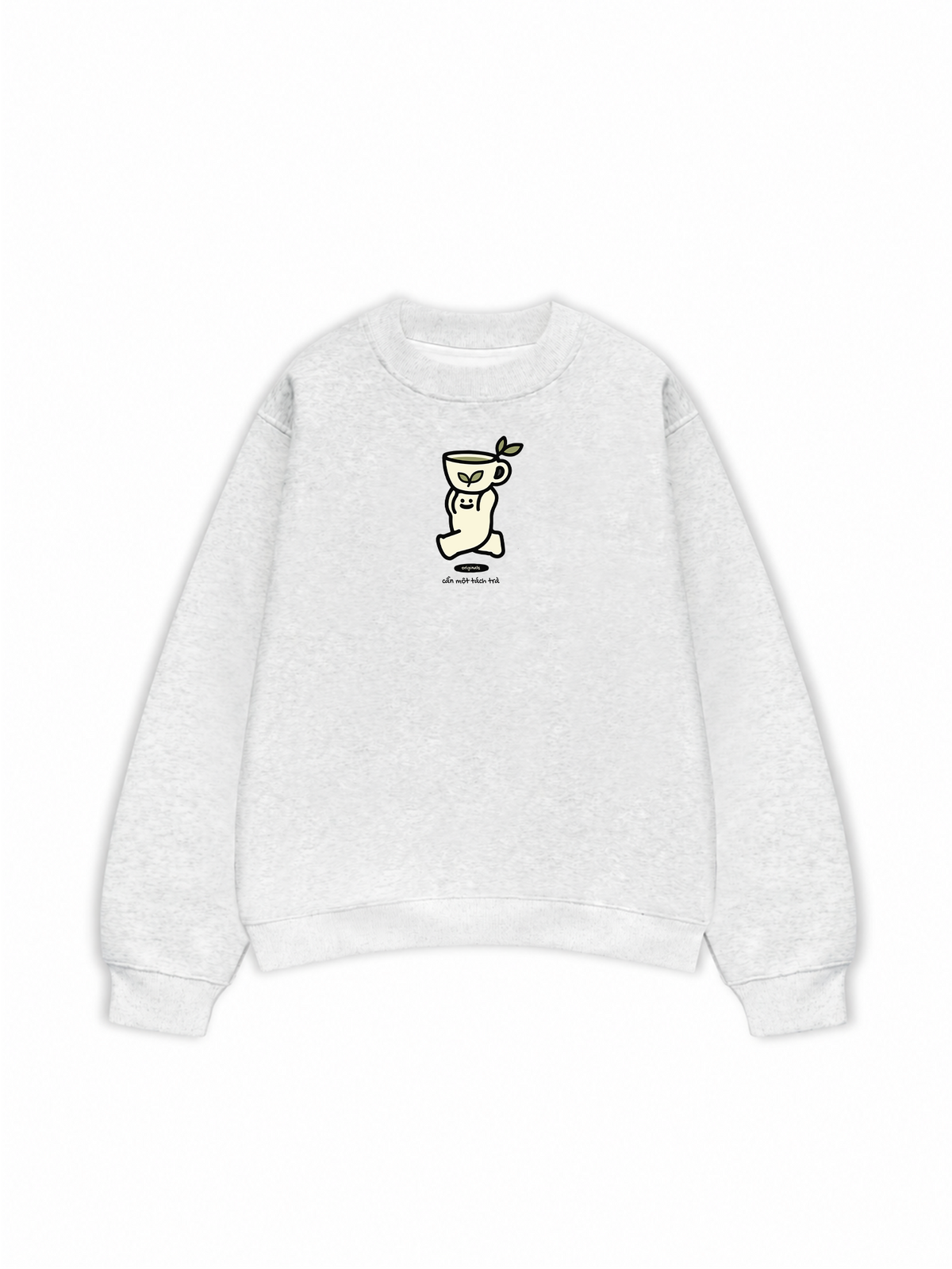 Áo Sweater Nỉ Hai Da Cần Một Tách Trà