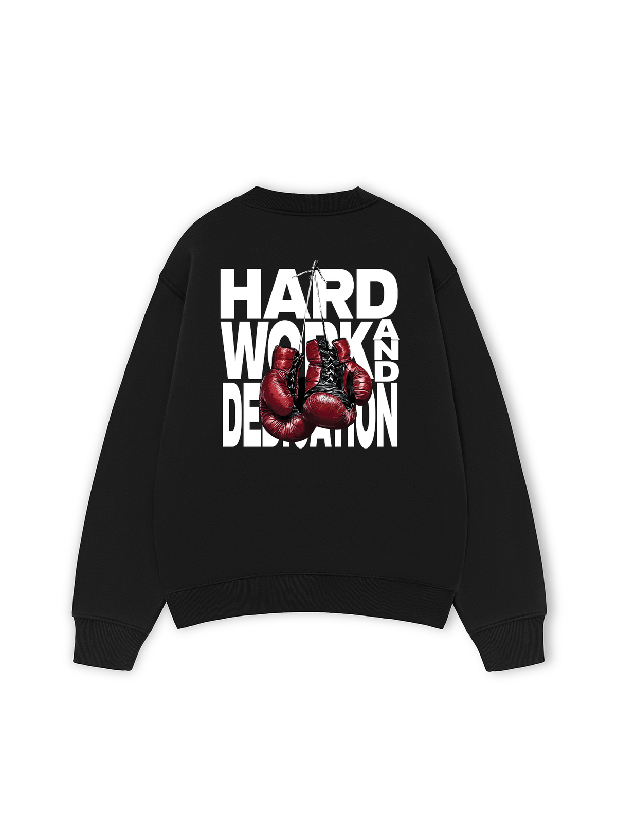 Áo Sweater Nỉ Hai Da Fitnes Hard Work And Dedication