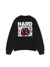 Áo Sweater Nỉ Hai Da Fitnes Hard Work And Dedication
