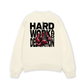 Áo Sweater Nỉ Hai Da Fitnes Hard Work And Dedication