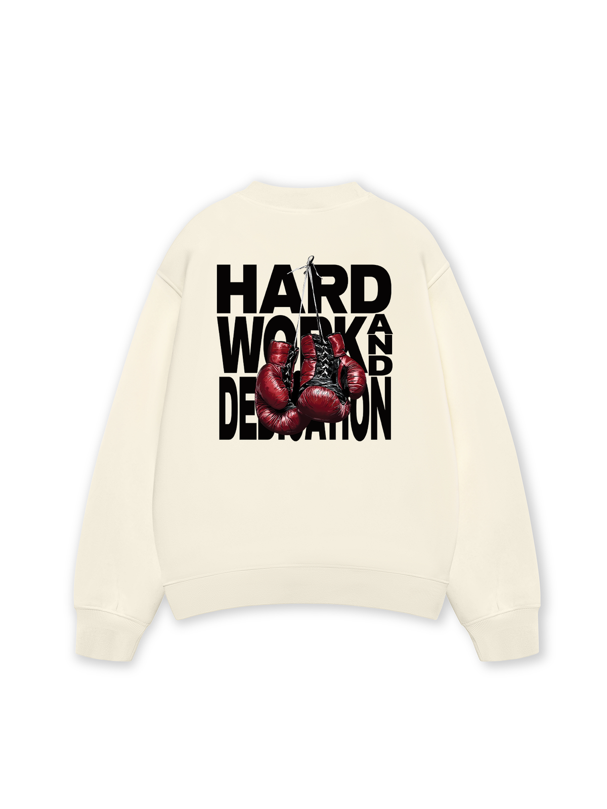 Áo Sweater Nỉ Hai Da Fitnes Hard Work And Dedication