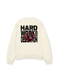 Áo Sweater Nỉ Hai Da Fitnes Hard Work And Dedication