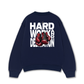 Áo Sweater Nỉ Hai Da Fitnes Hard Work And Dedication