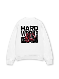 Áo Sweater Nỉ Hai Da Fitnes Hard Work And Dedication