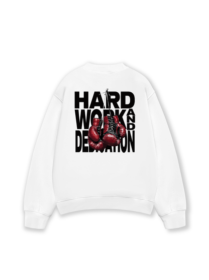 Áo Sweater Nỉ Hai Da Fitnes Hard Work And Dedication