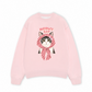 Áo Sweater Nỉ Hai Da Meowy Cat Pink Plaid