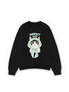 Áo Sweater Nỉ Hai Da Meowy Cat Blue Tiffany Dots