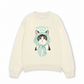 Áo Sweater Nỉ Hai Da Meowy Cat Blue Tiffany Dots