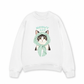 Áo Sweater Nỉ Hai Da Meowy Cat Blue Tiffany Dots