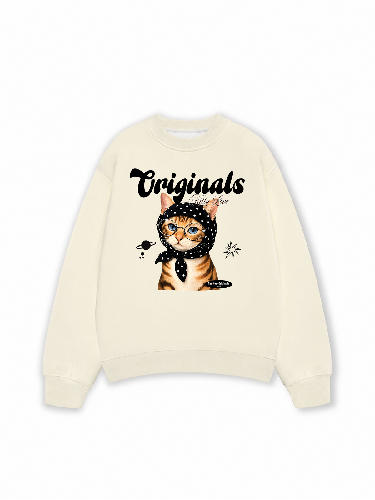 Áo Sweater Nỉ Hai Da Originals Kitty Love