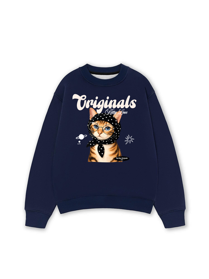 Áo Sweater Nỉ Hai Da Originals Kitty Love