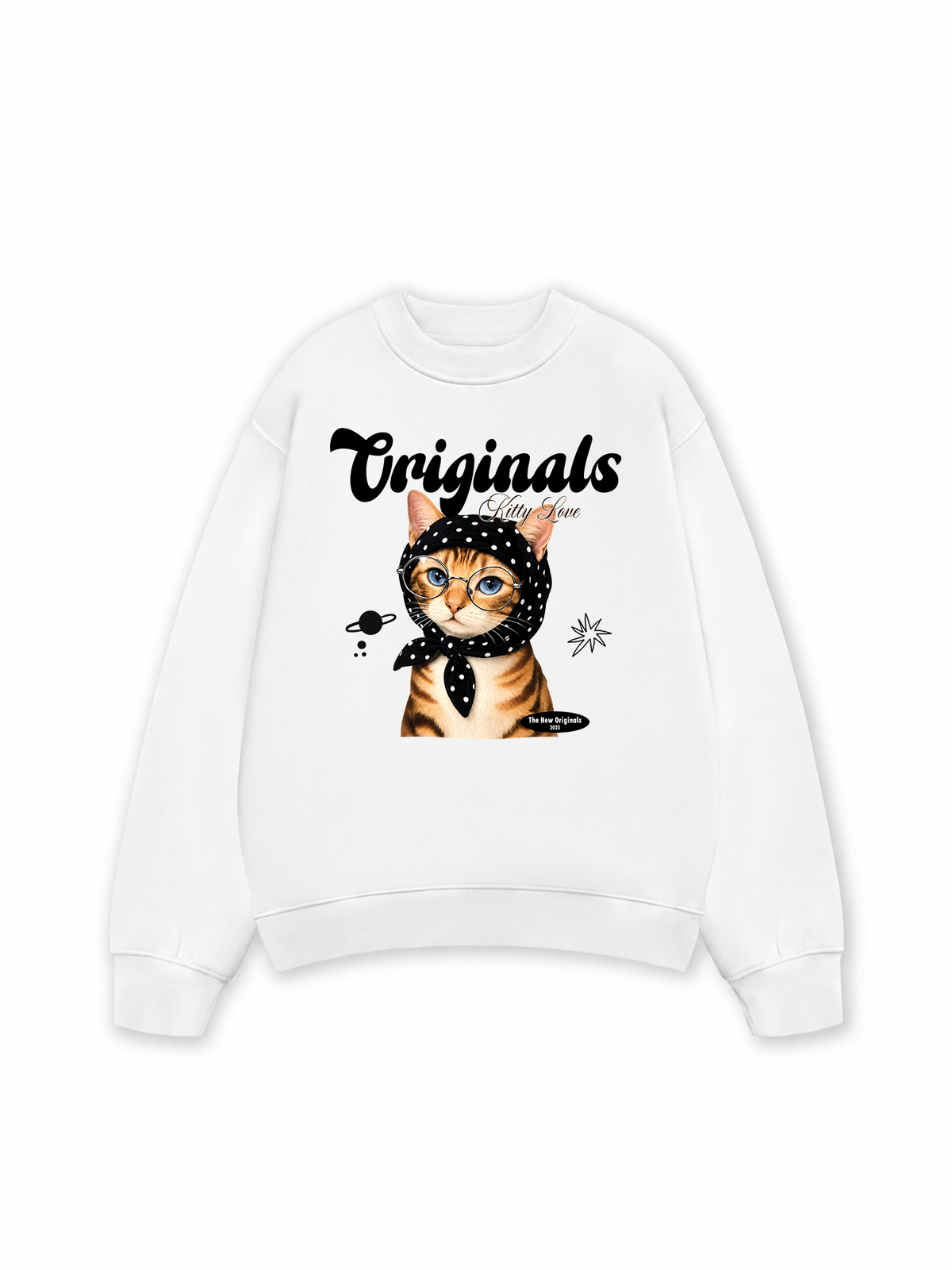 Áo Sweater Nỉ Hai Da Originals Kitty Love