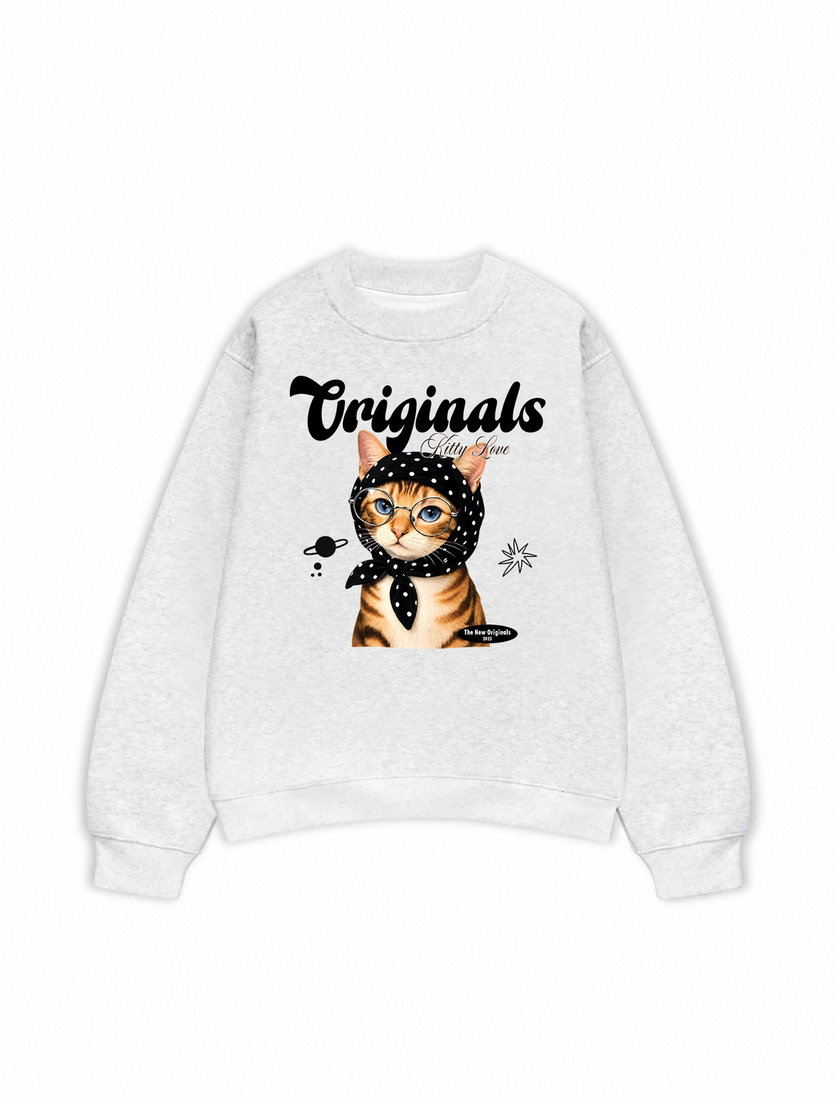 Áo Sweater Nỉ Hai Da Originals Kitty Love