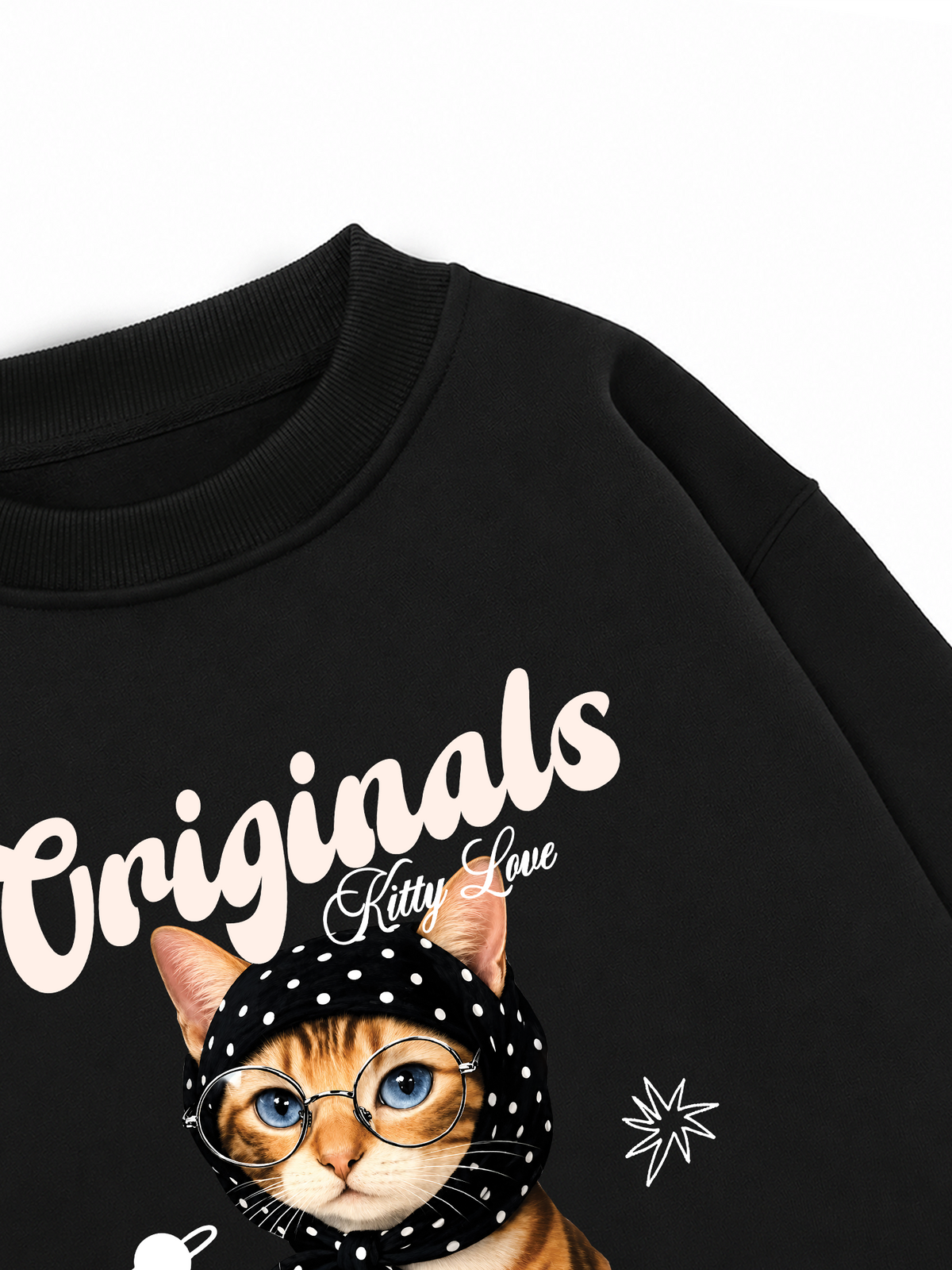 Áo Sweater Nỉ Hai Da Originals Kitty Love