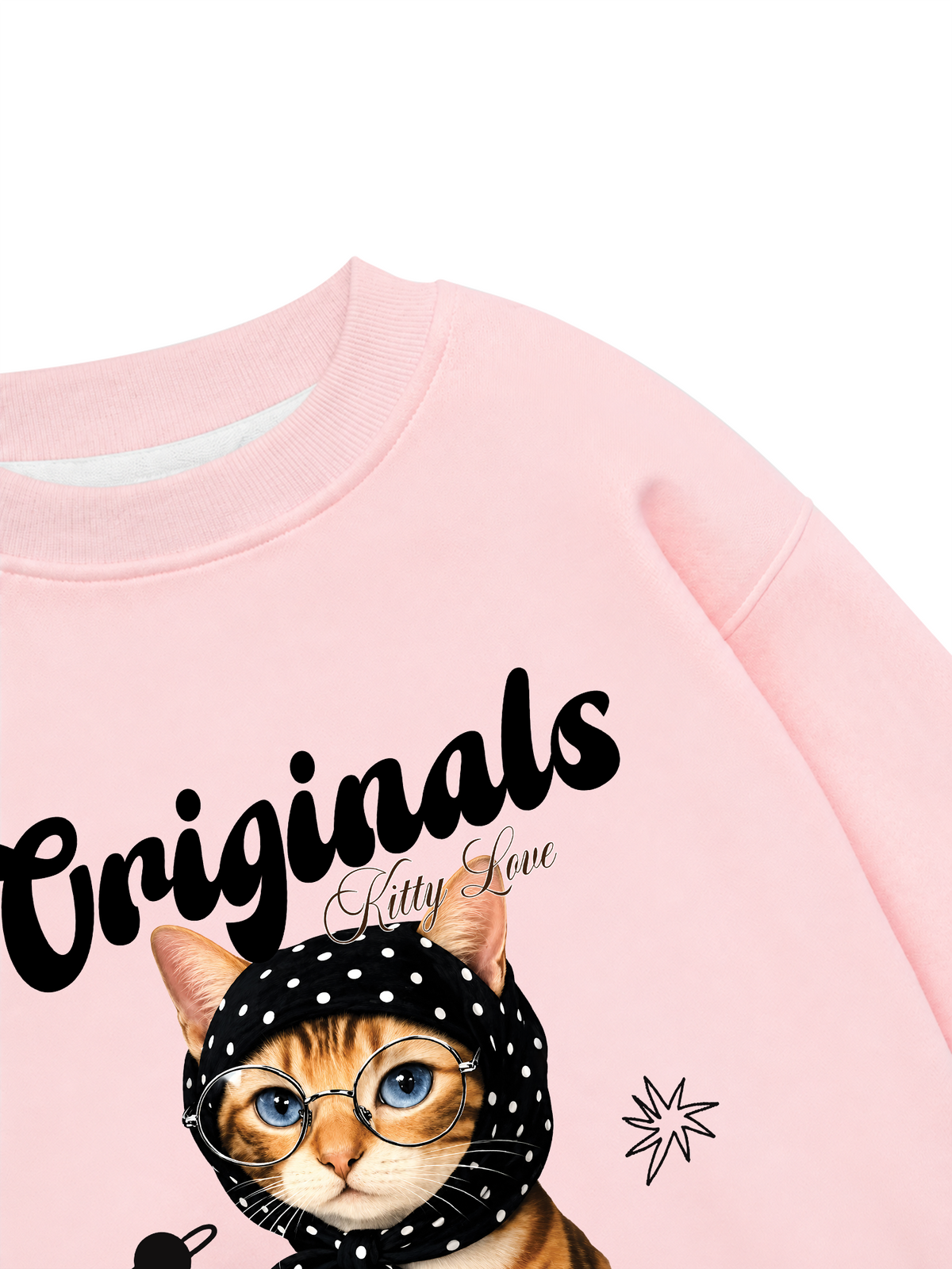 Áo Sweater Nỉ Hai Da Originals Kitty Love