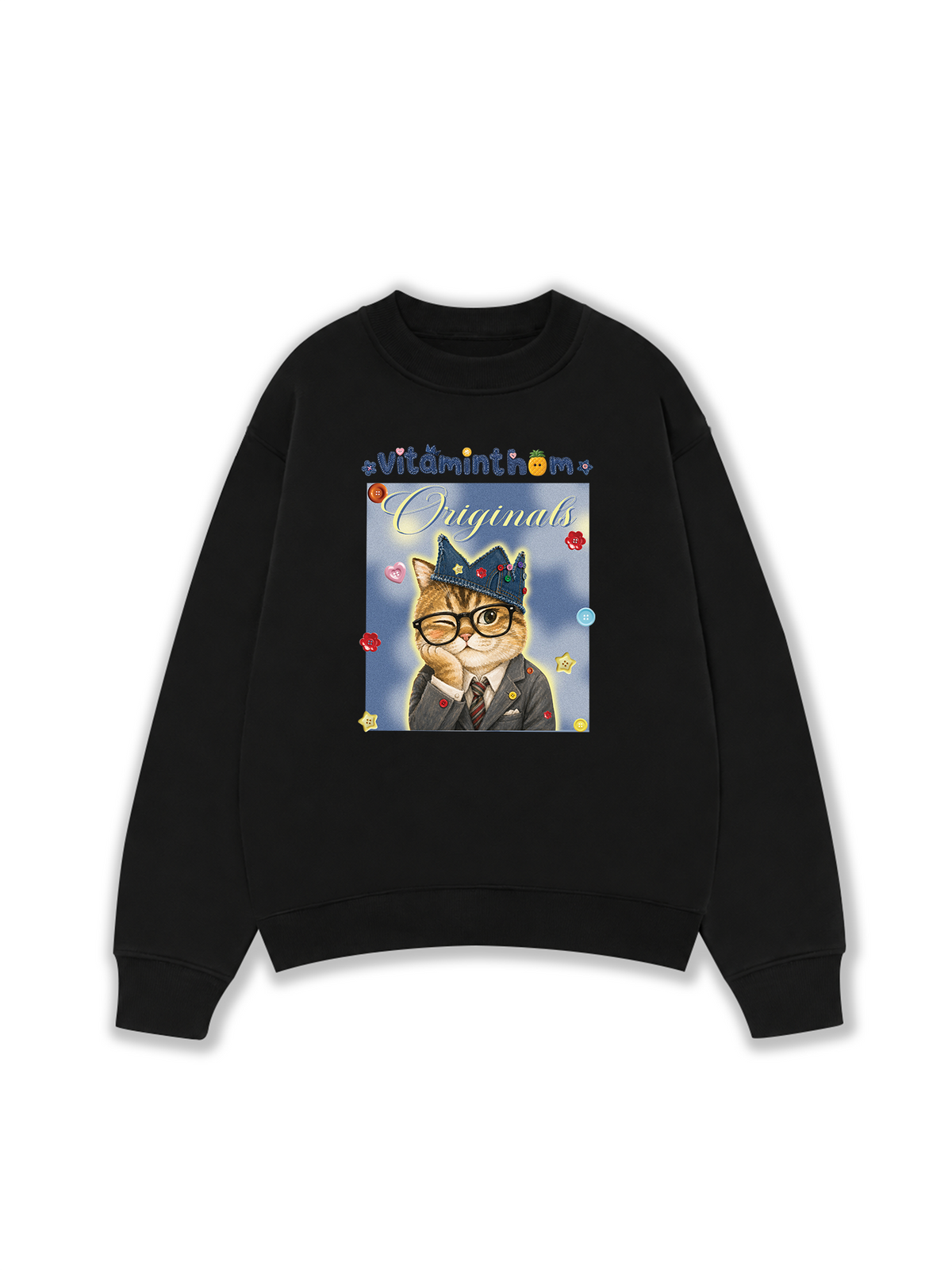 Áo Sweater Nỉ Hai Da Vitaminthom Mặc Vest